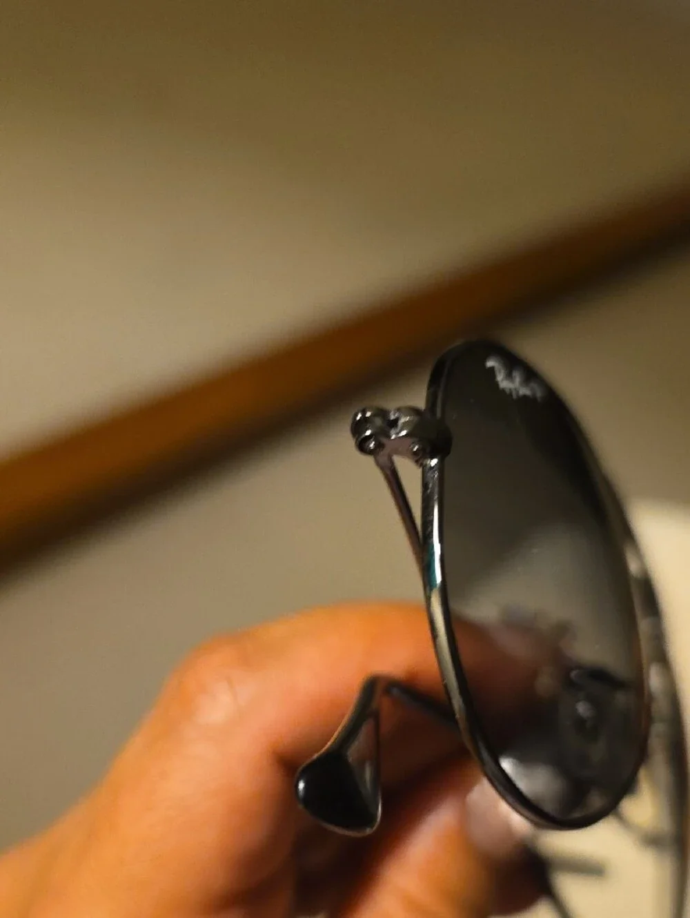 Classic Aviator Sunglasses -polarized Lenses 55-18 Scraches Gun Metal